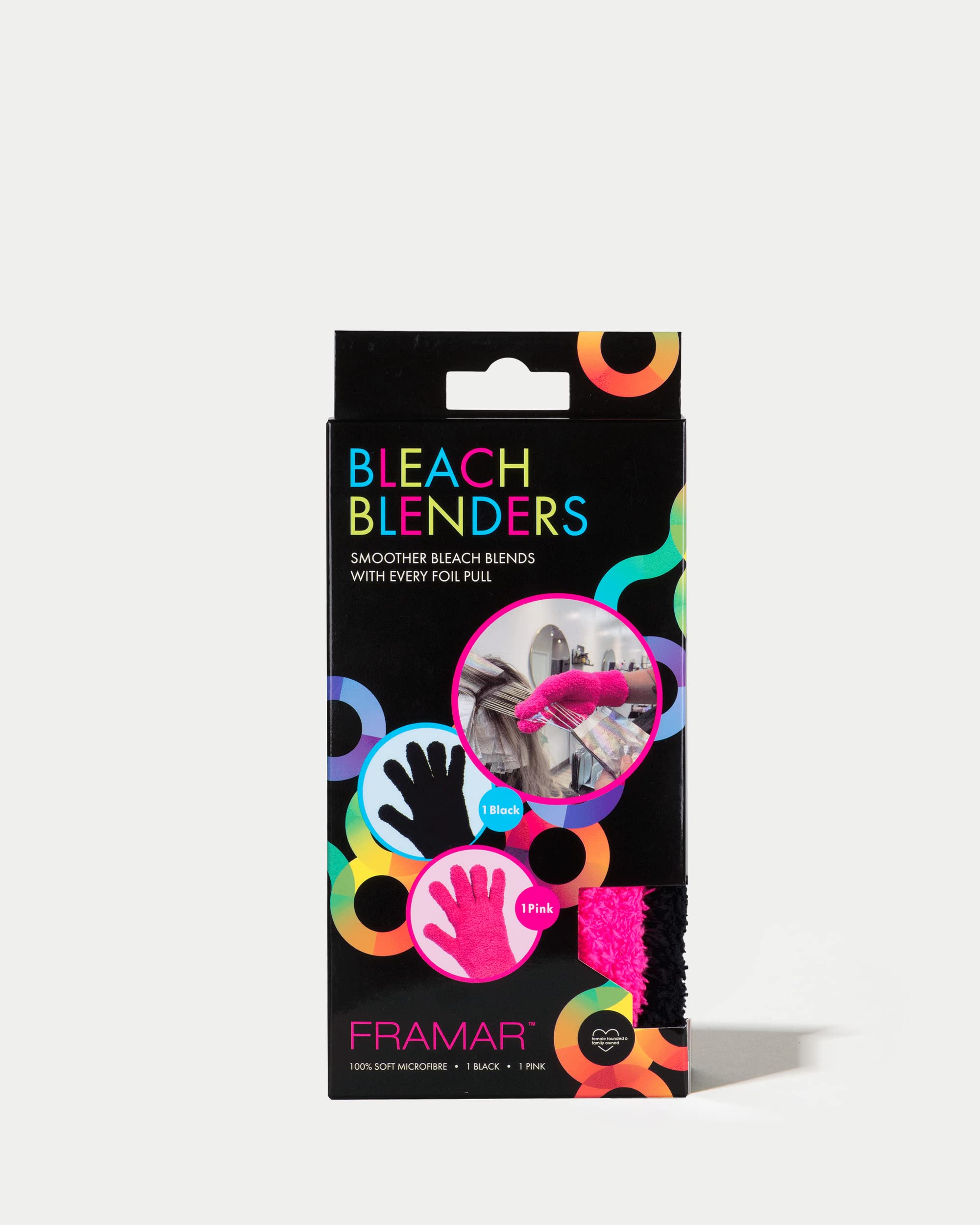 FRAMAR Bleach Blender Microfiber Gloves For Hair Dye – Hair Color Gloves, Microfiber Mitt For Cleaning, Hairstylist Essentials, Hair Salon Supplies, Extra Absorbent On Bleach – 2 Pack - Image 6