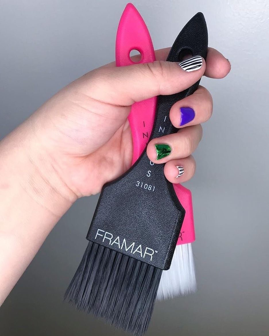Framar Power Painter Hair Dye Brush - Hair Coloring Brush, Hair Dying Brush to Apply Hair Color, Blending Hair Color Brush Set, Balayage Tools, Dye Application Brush to Paint Hair, Tint Brush - 2 Pk - Image 5